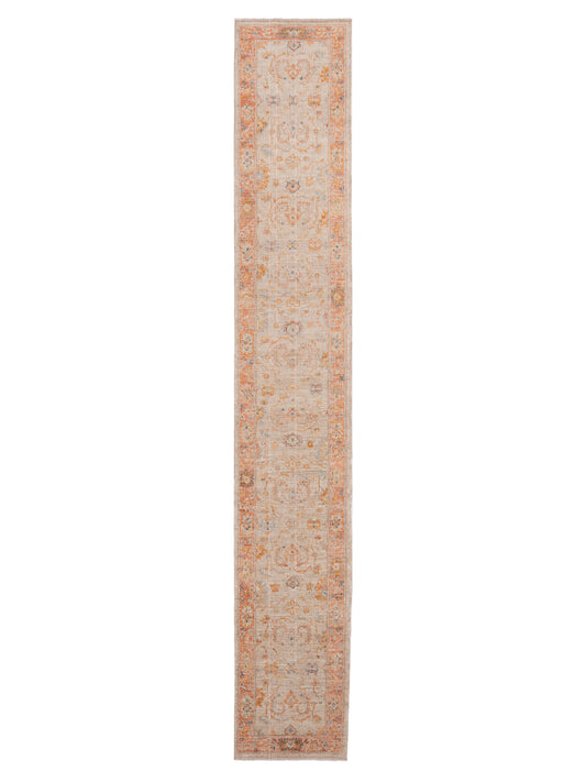 Anadol Angora Oushak  Ivory Rust Traditional