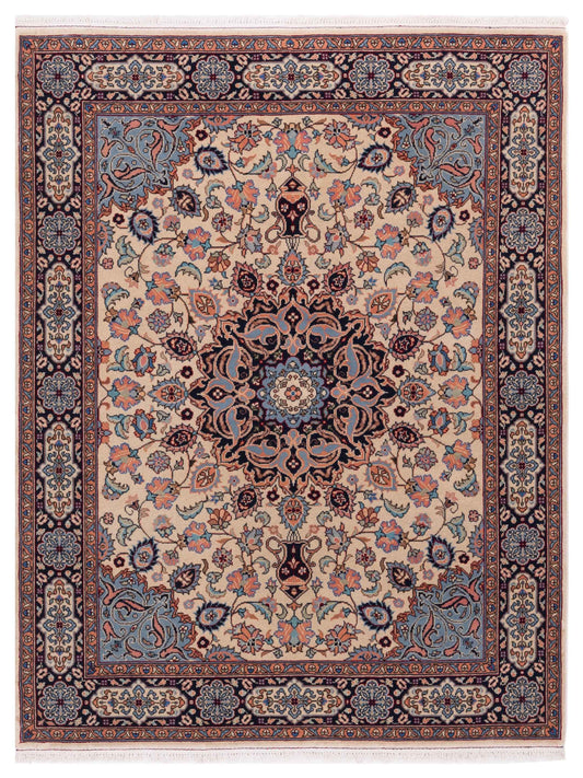 Rajpur Crown  Ivory Navy Traditional