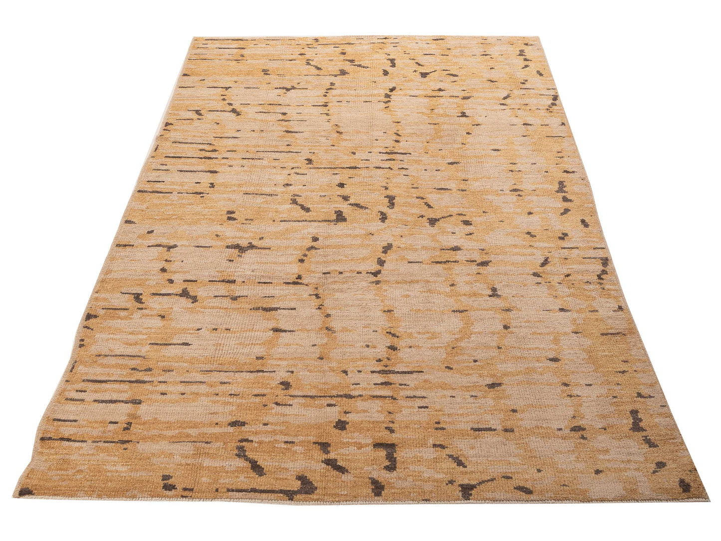 Atlas 156009 Gold Beige 8.3x12.3 Hand Knotted Rug