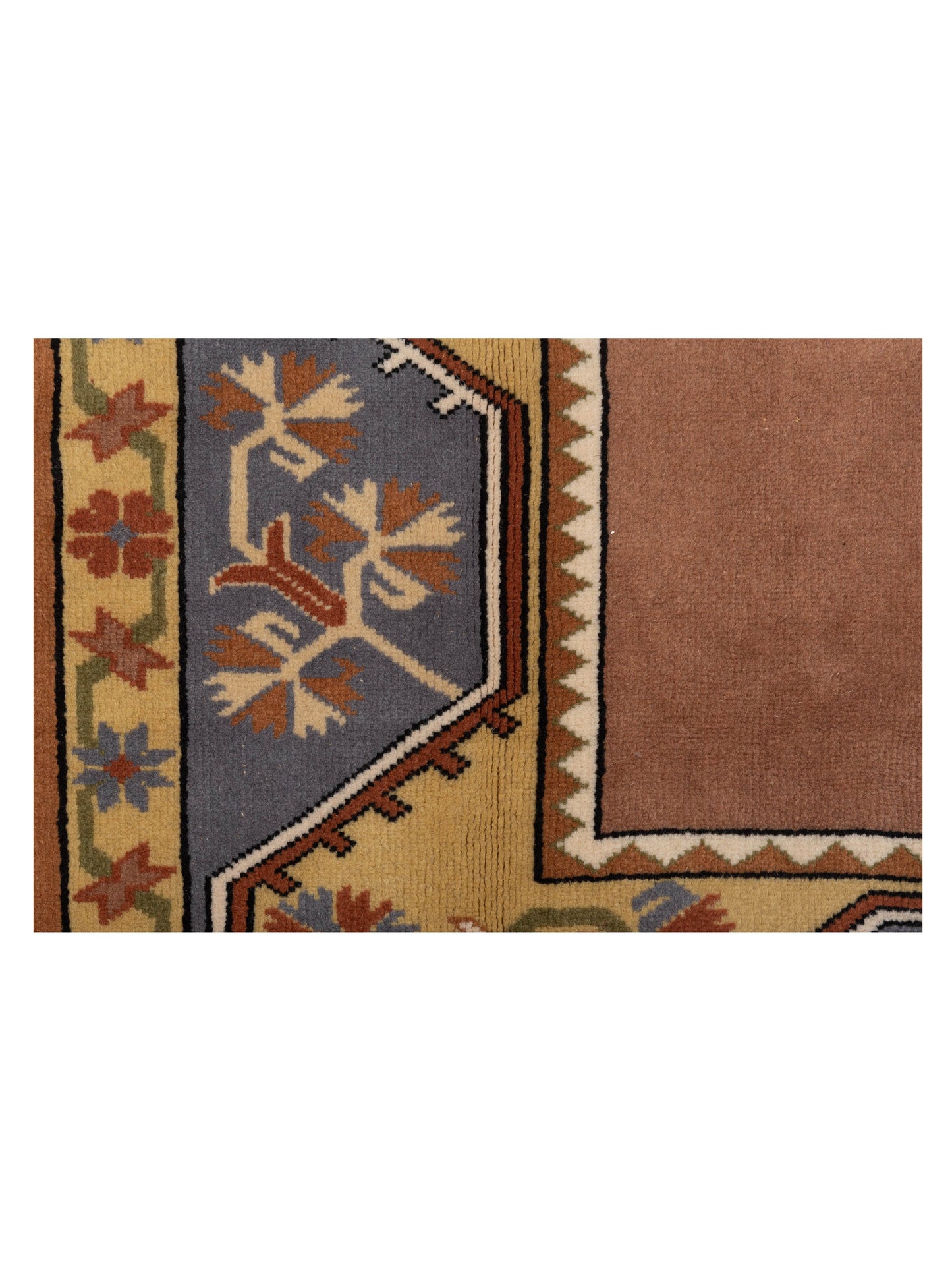 Milas 146249 Brown Gold 5.3x8 Hand Knotted Rug