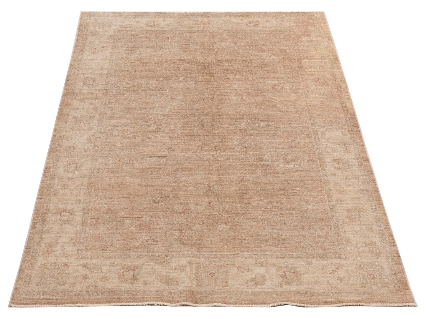 Sultan 116809 Brown Ivory 5.8x8.9 Hand Knotted Rug
