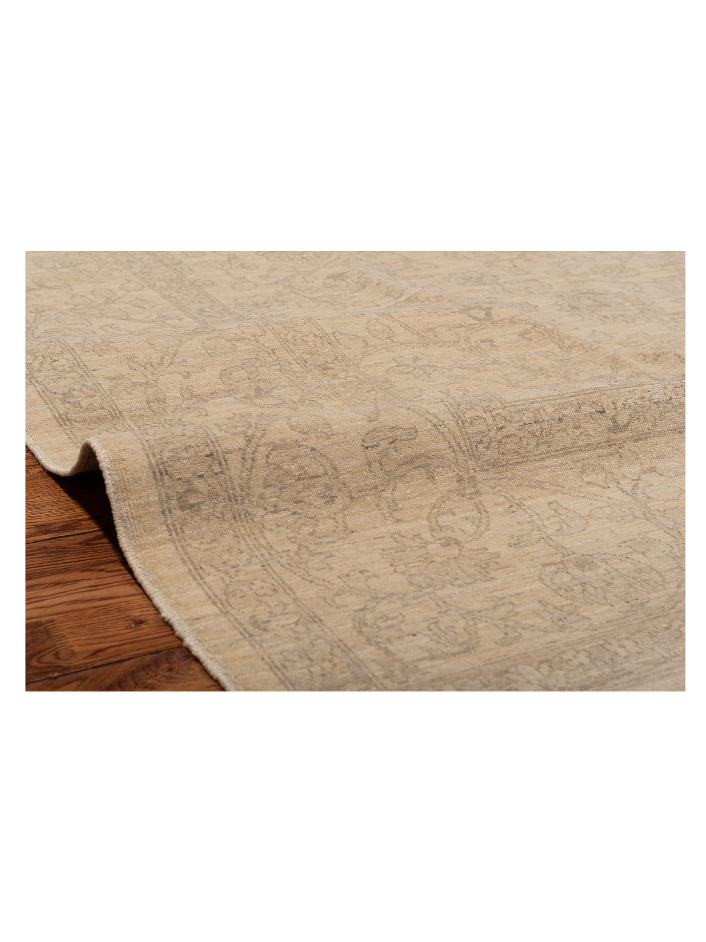 Laila 108802 Cream Cream 9x12.1 Hand Knotted Rug