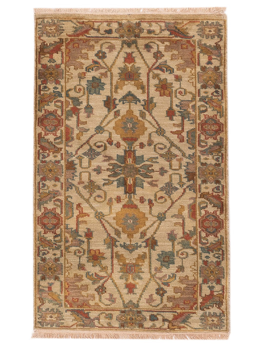Rajpur Lilac  Beige Beige Traditional