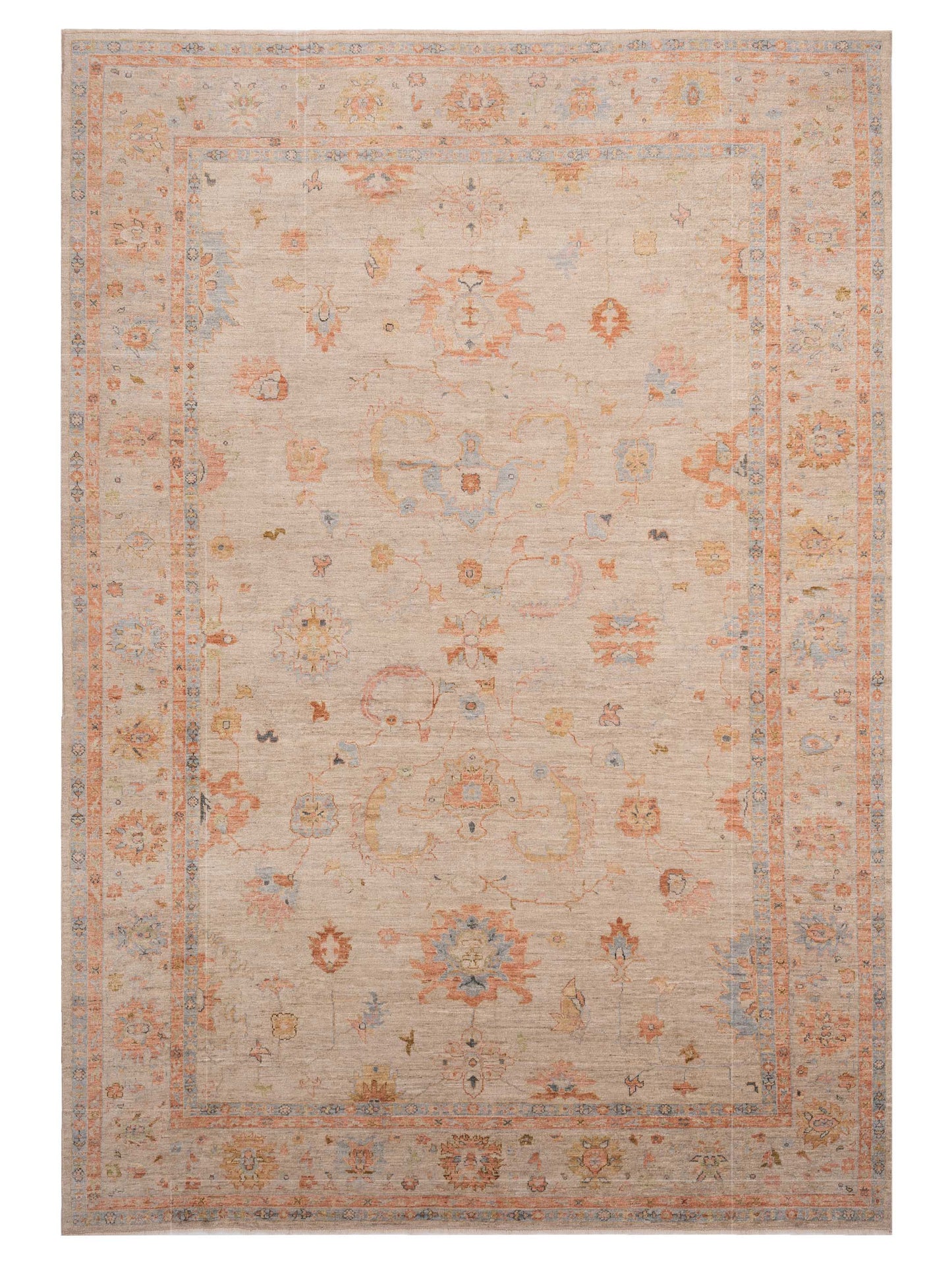 Anadol Angora Oushak  Beige Light Brown Traditional