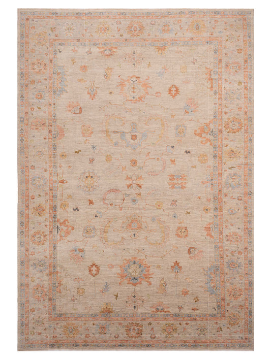 Anadol Angora Oushak  Beige Light Brown Traditional