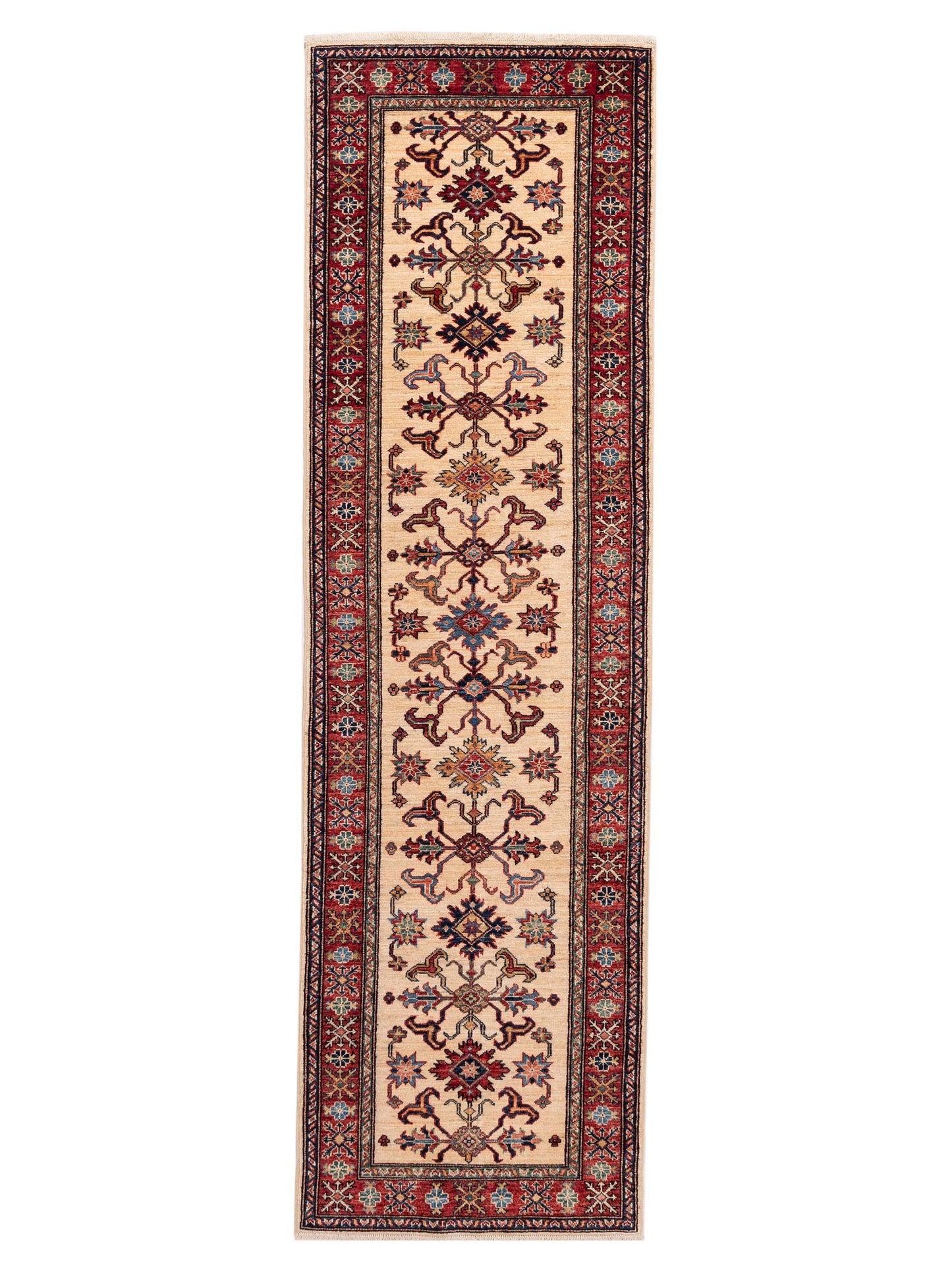 Nomad Super Kazak  Ivory Red Tribal