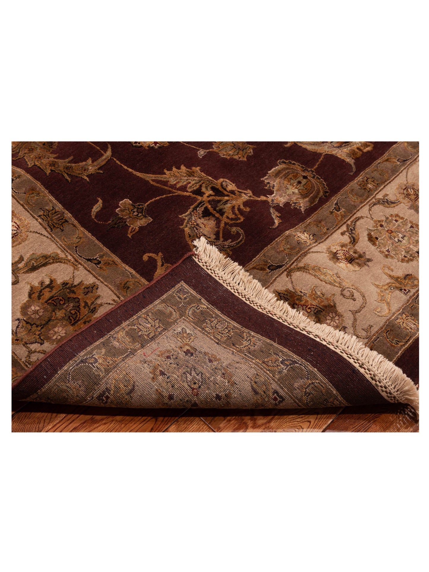 Imperial Silk 82593 Plum Beige 8.8x11.11 Hand Knotted Rug