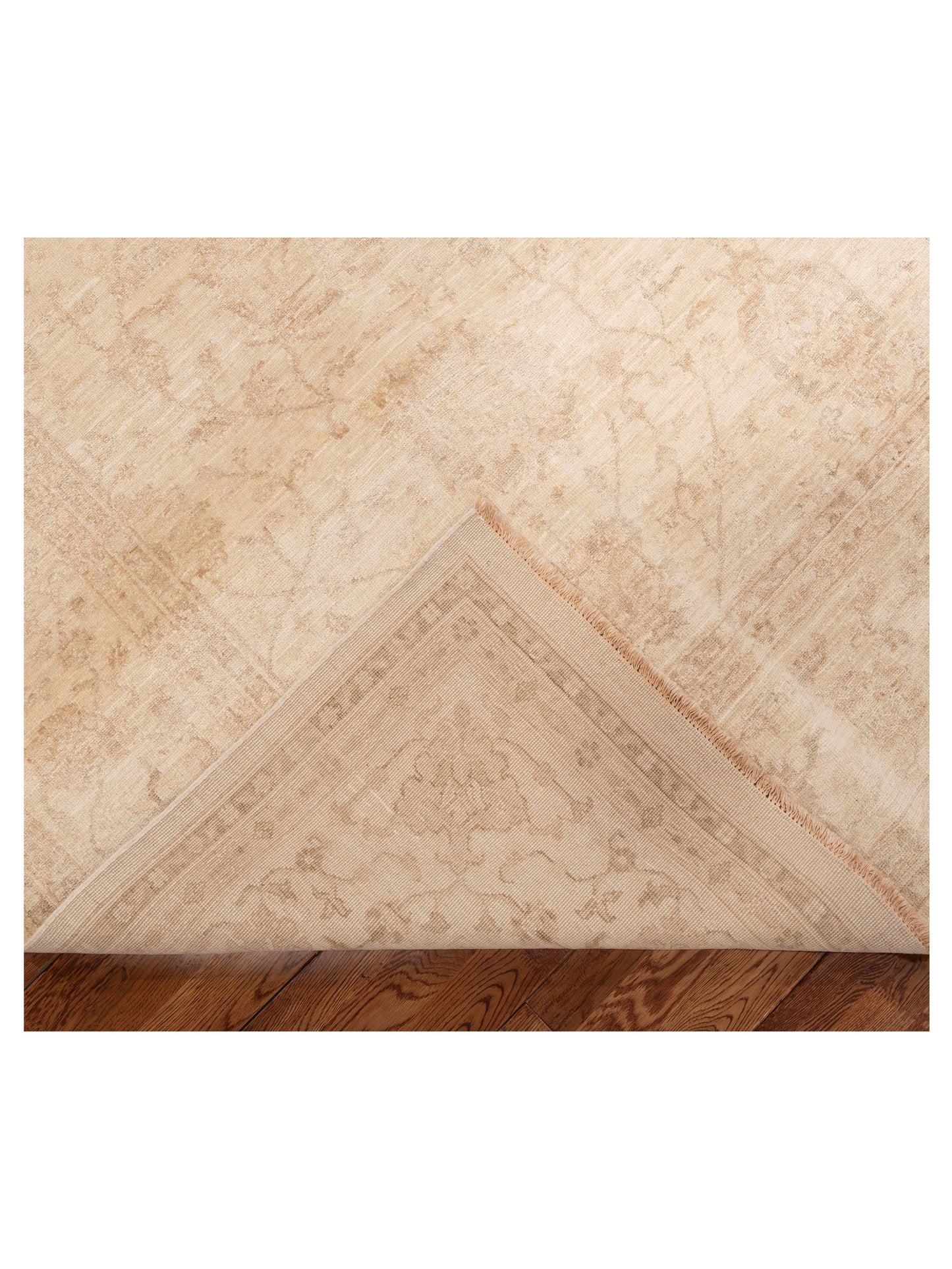 Laila 115209 Ivory Ivory 7.10x9.9 Hand Knotted Rug