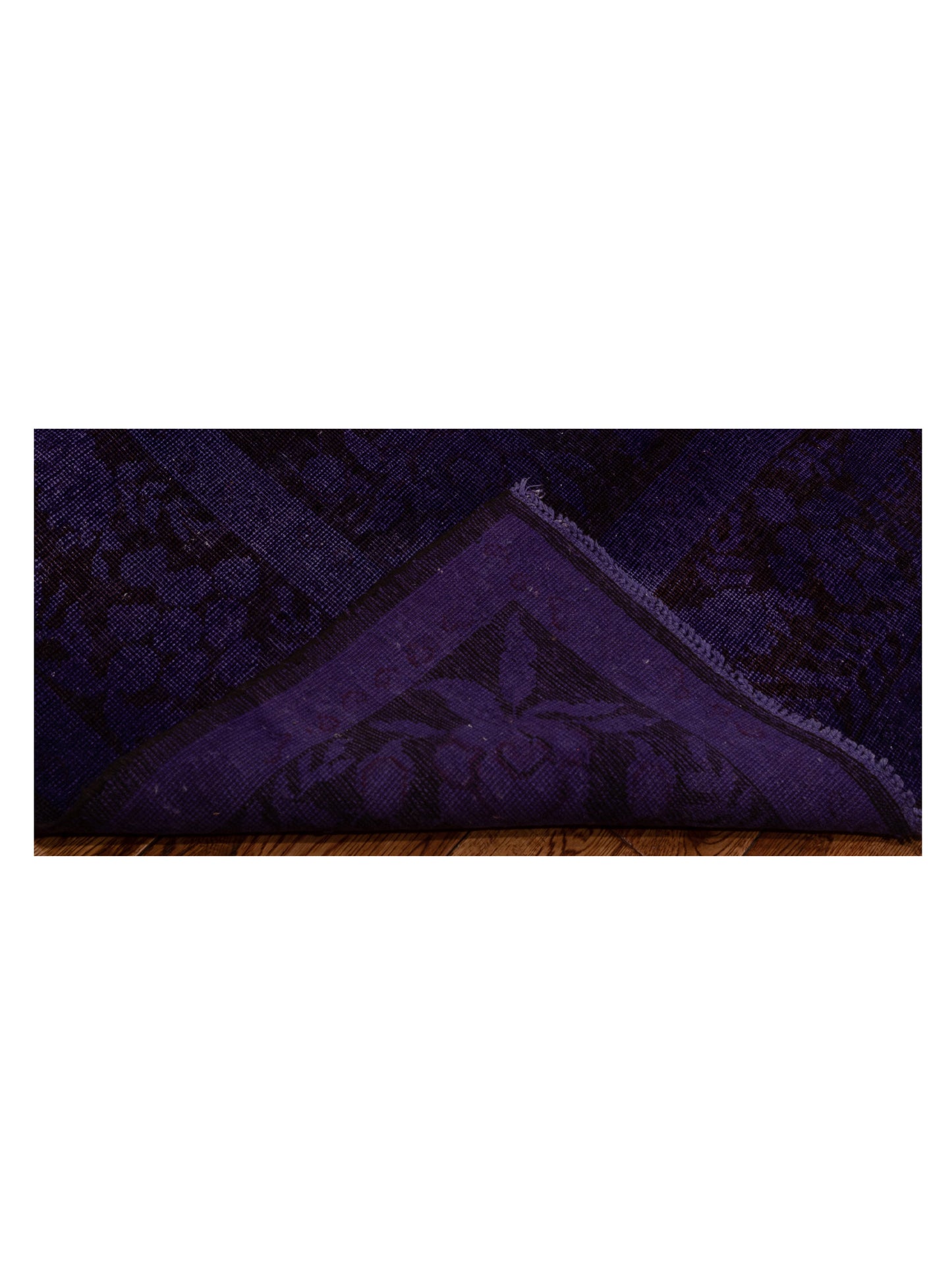 Vintage 107386 Purple 4.11x7.10 Hand Knotted Rug
