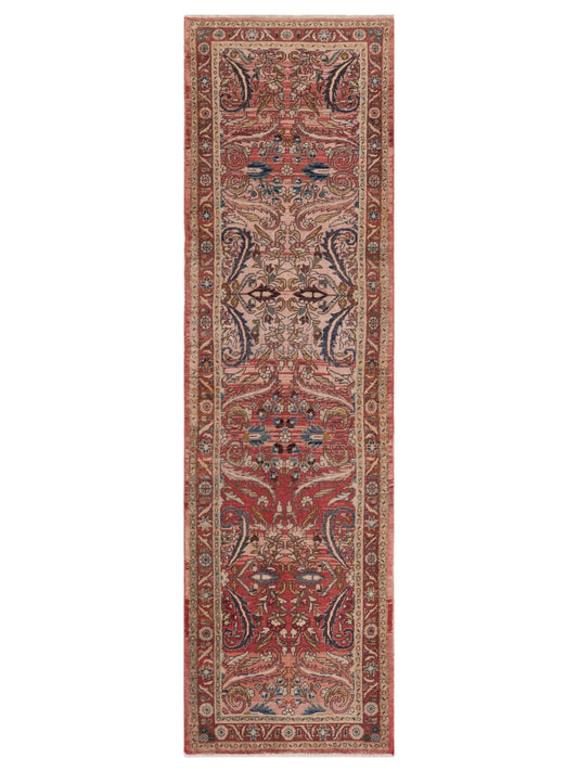 Pasha Antique Heirloom  Pink Rust Traditional