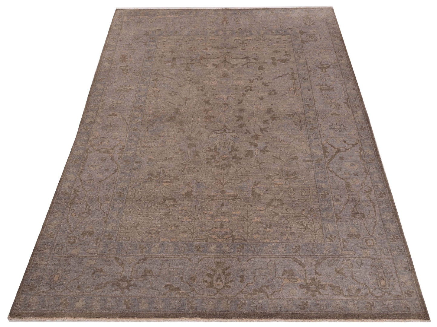Stella 120425 Gray 6x9 Hand Knotted Rug