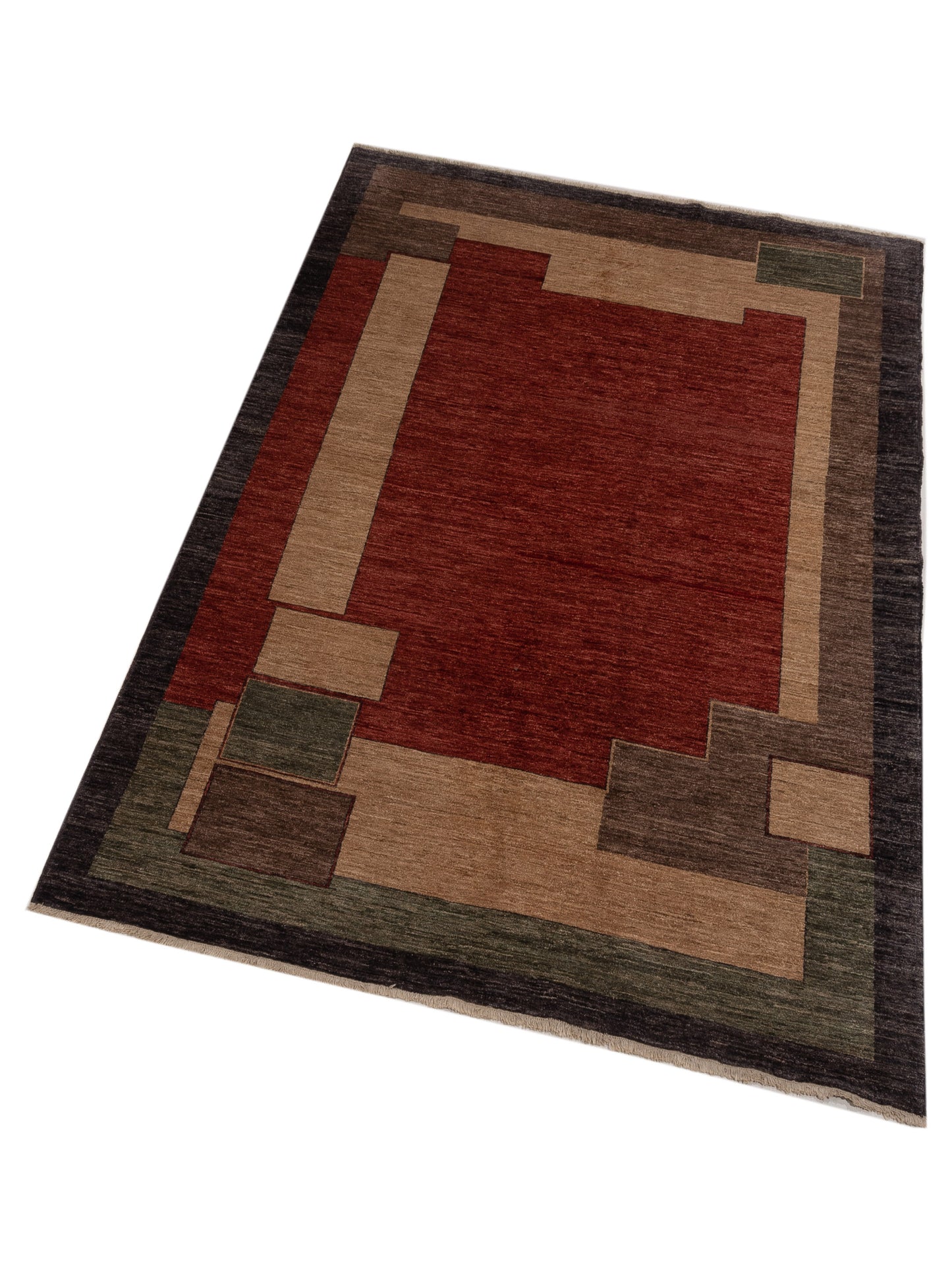 Bahar 92916 Multi 6.2x8.11 Hand Knotted Rug