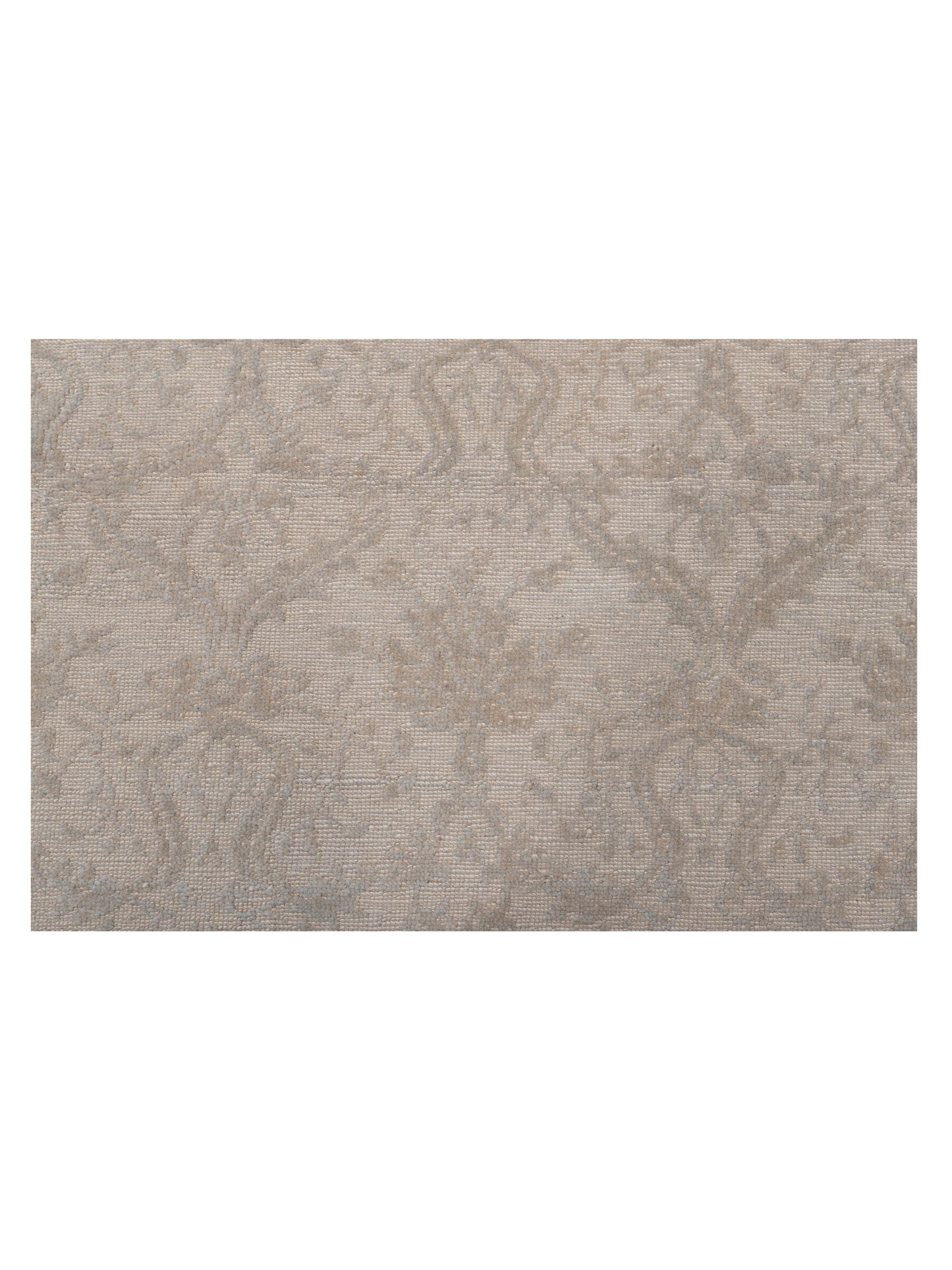 Color Bouquet 107873 Silver Gray 9.4x11.8 Hand Knotted Rug