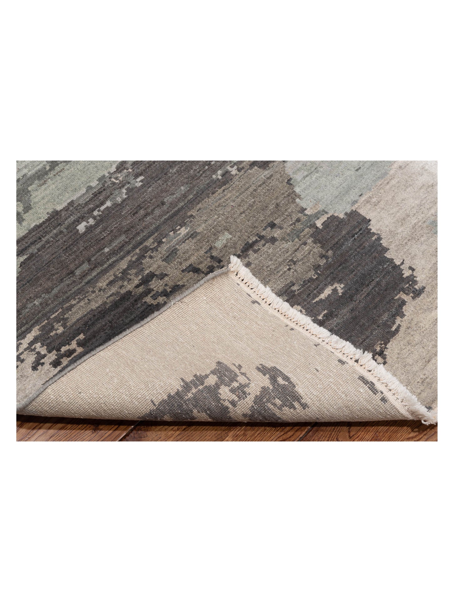 Dazzling 119725 Gray 8x10.3 Hand Knotted Rug