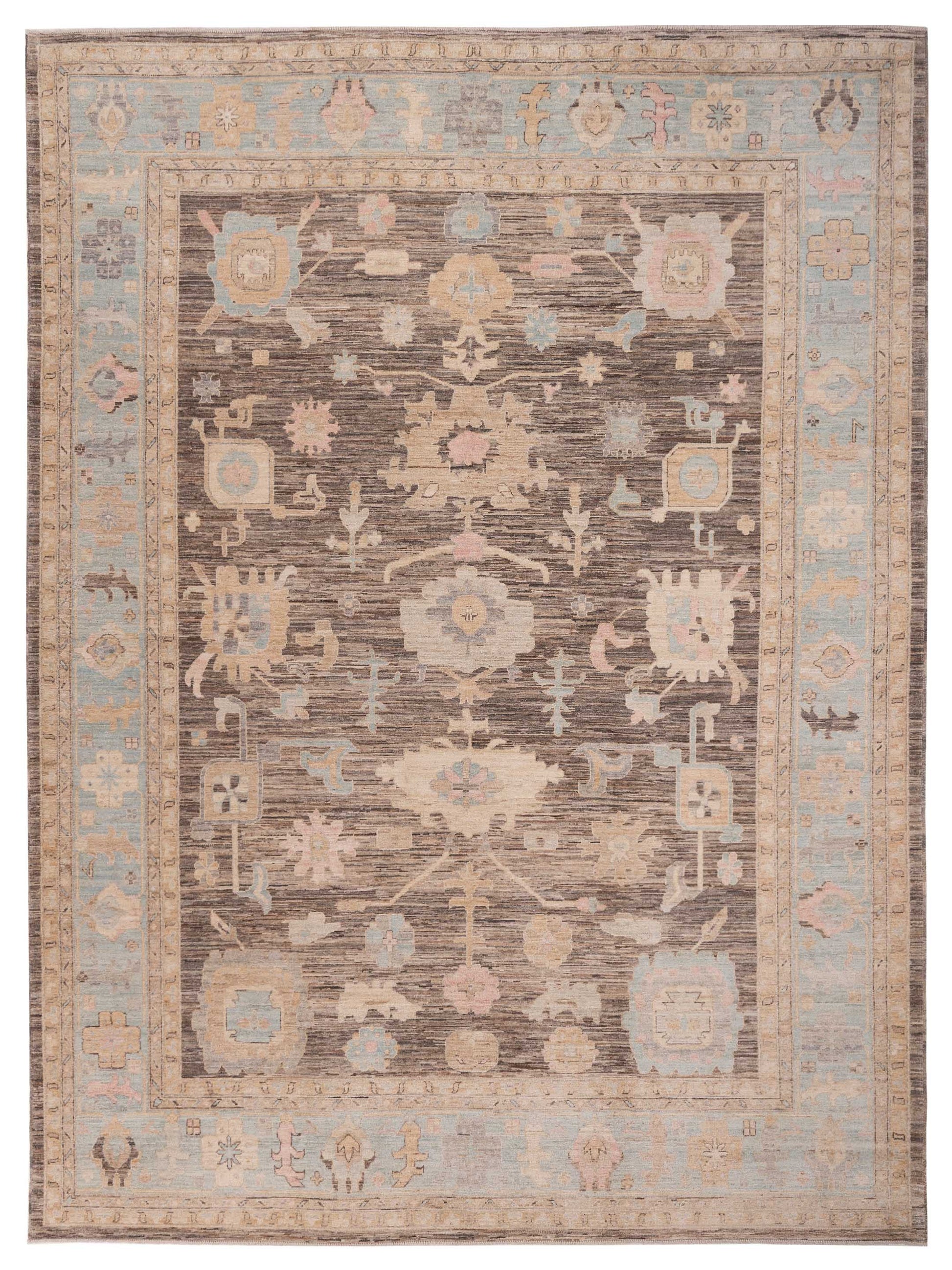 Pasha Anadol Oushak  Brown Blue Traditional