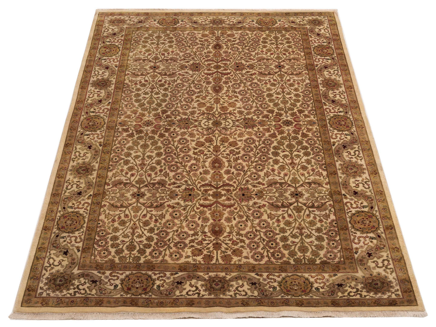 Sivas 88345 Ivory Ivory 6x9.2 Hand Knotted Rug