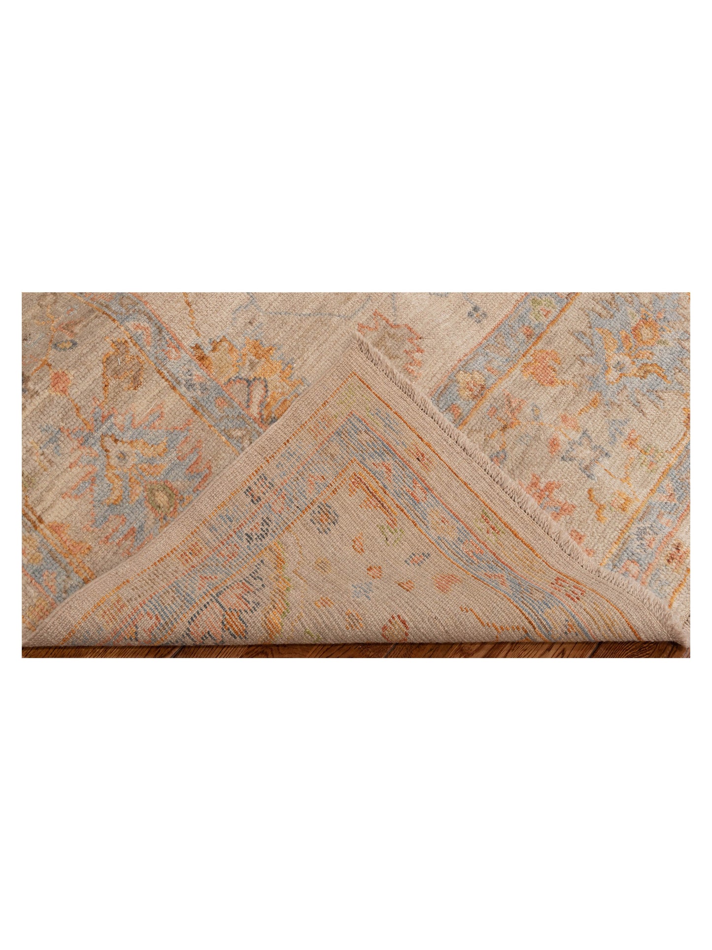 Angora Oushak 150361 Ivory Ivory 8.3x10 Hand Knotted Rug