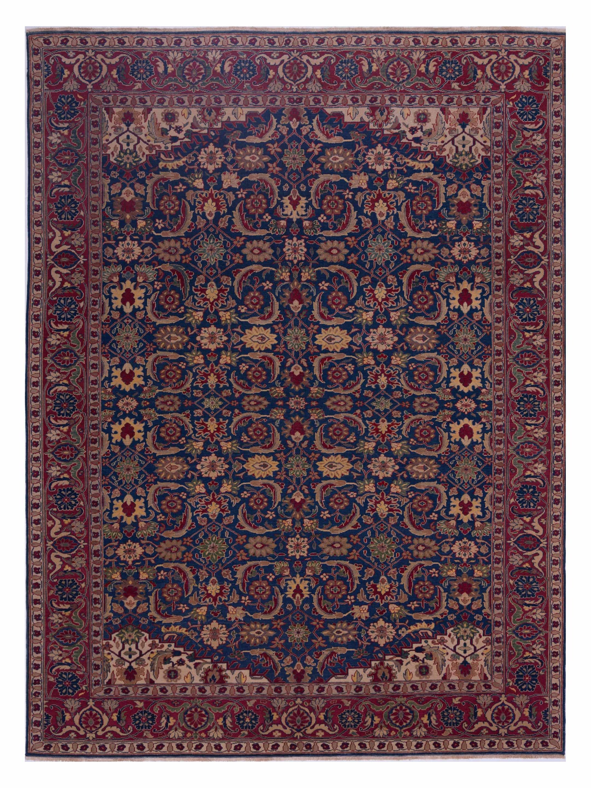 Pasha Antique Loom  Navy Rust Traditional