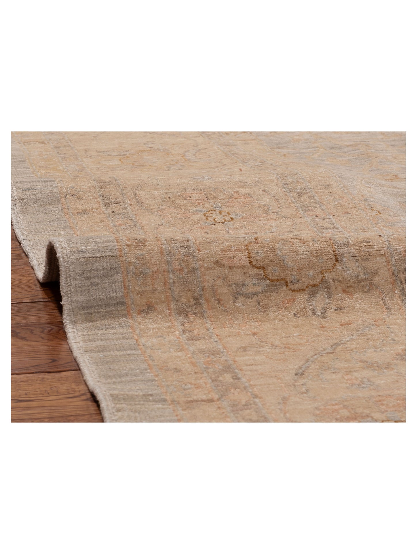 Sultan 156043 Blue Cream 7.9x9.7 Hand Knotted Rug