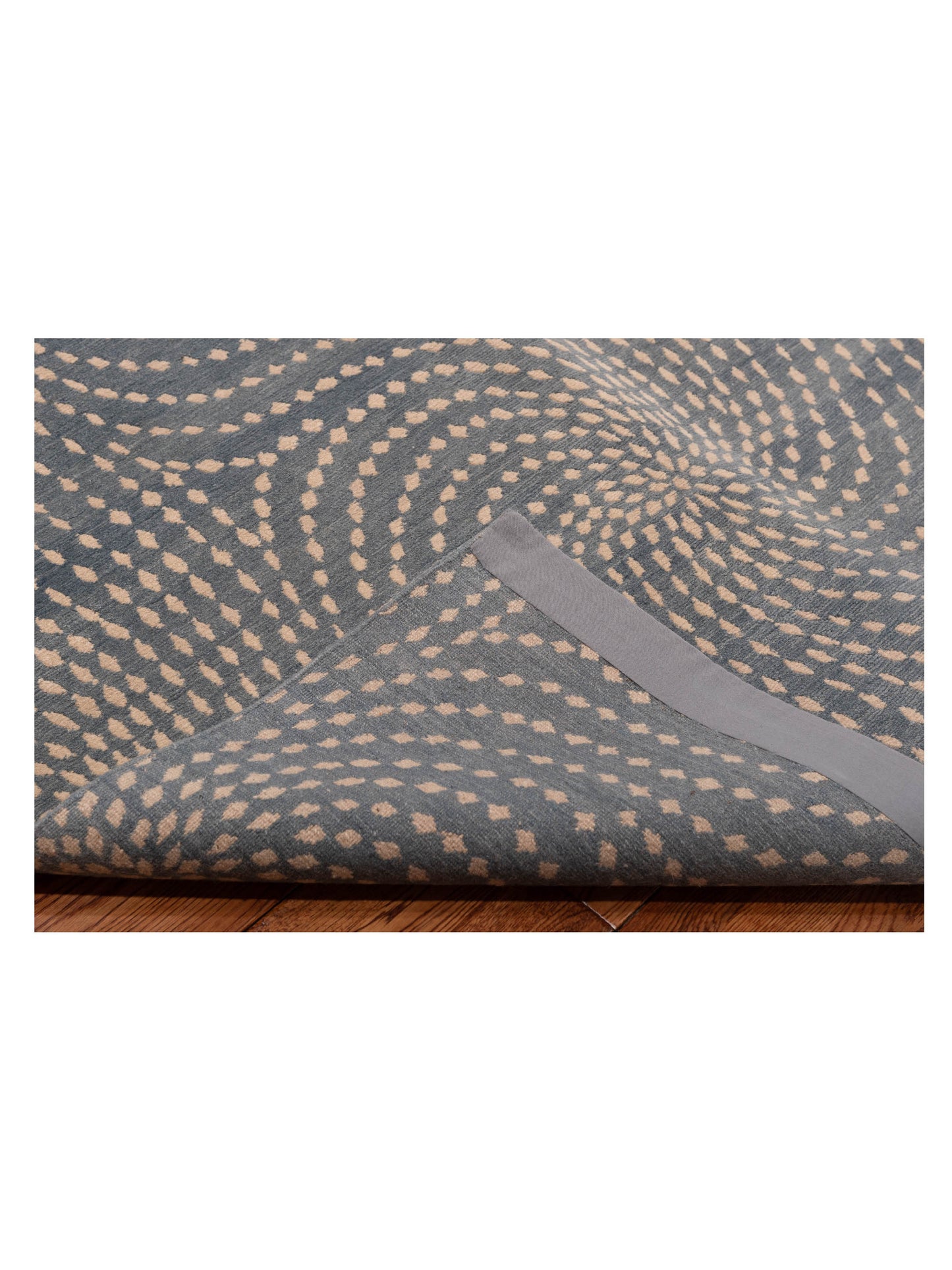 Nepalese 104157 Blue Gray 9x12 Hand Knotted Rug