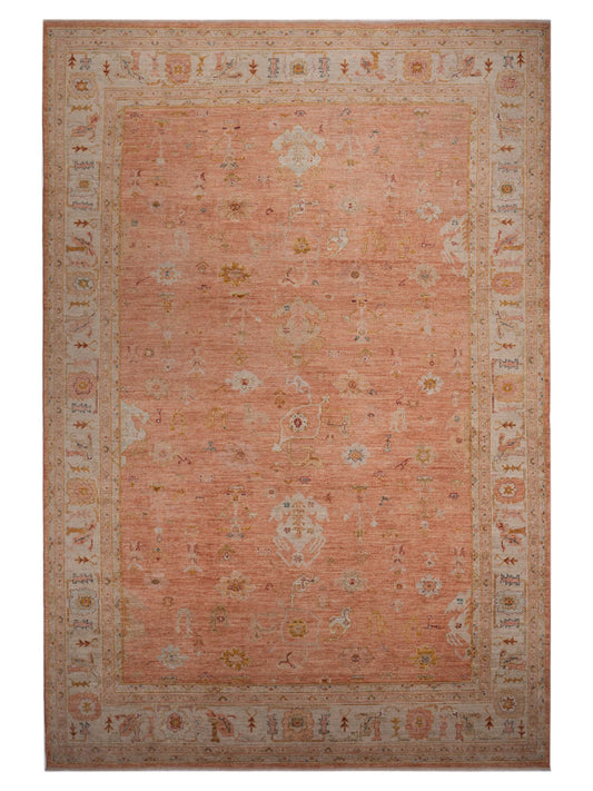 Anadol Angora Oushak  Pink Ivory Traditional