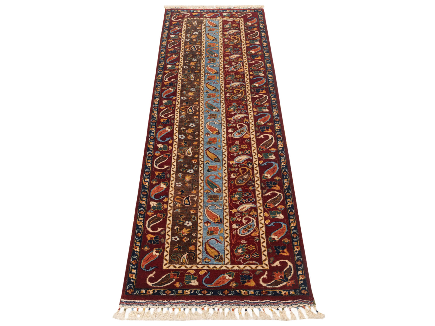 Shawl 120123 Multi 2.6x9.11 Hand Knotted Rug