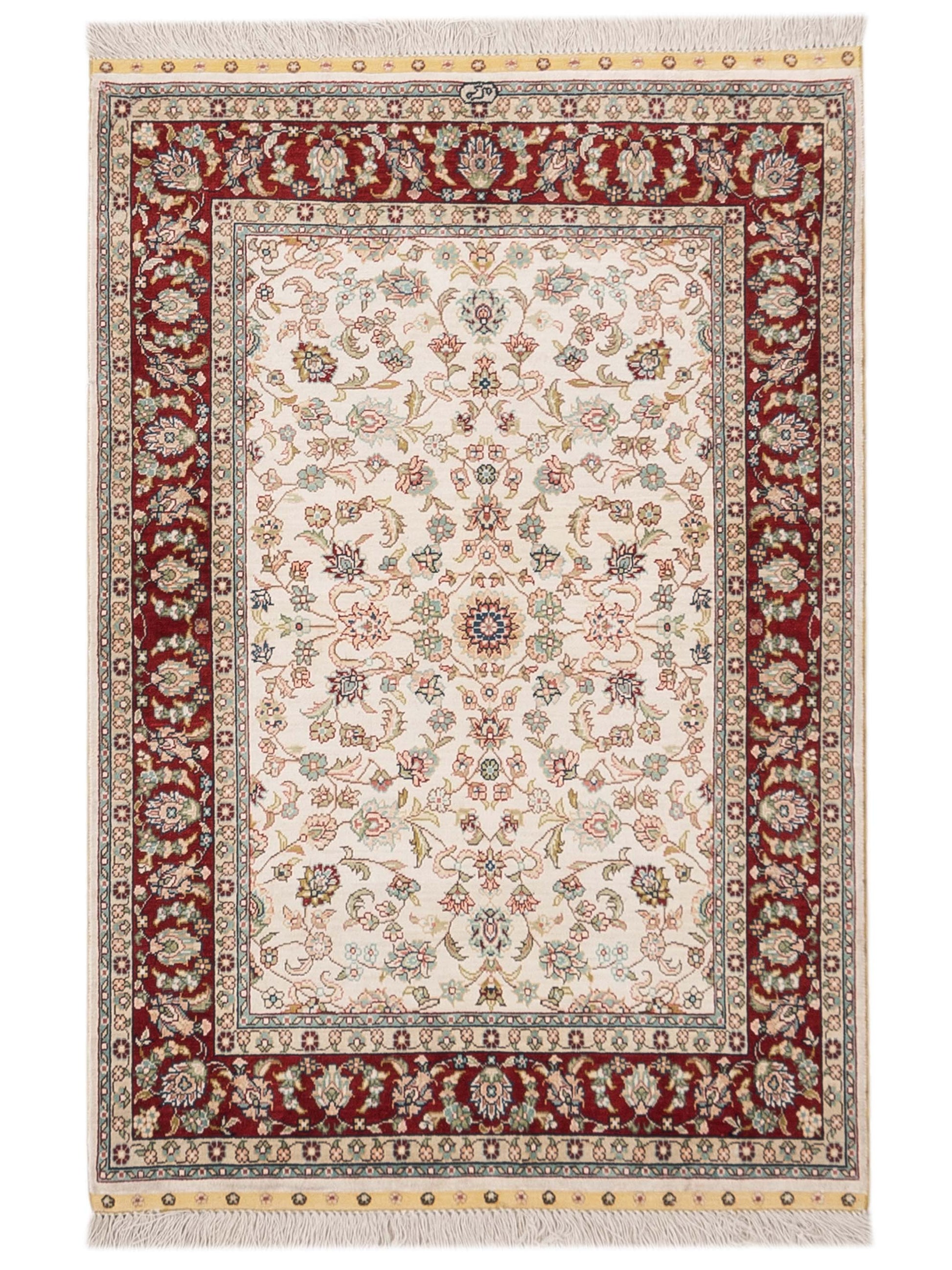 Pasha Pure Silk  Ivory Red Transitional