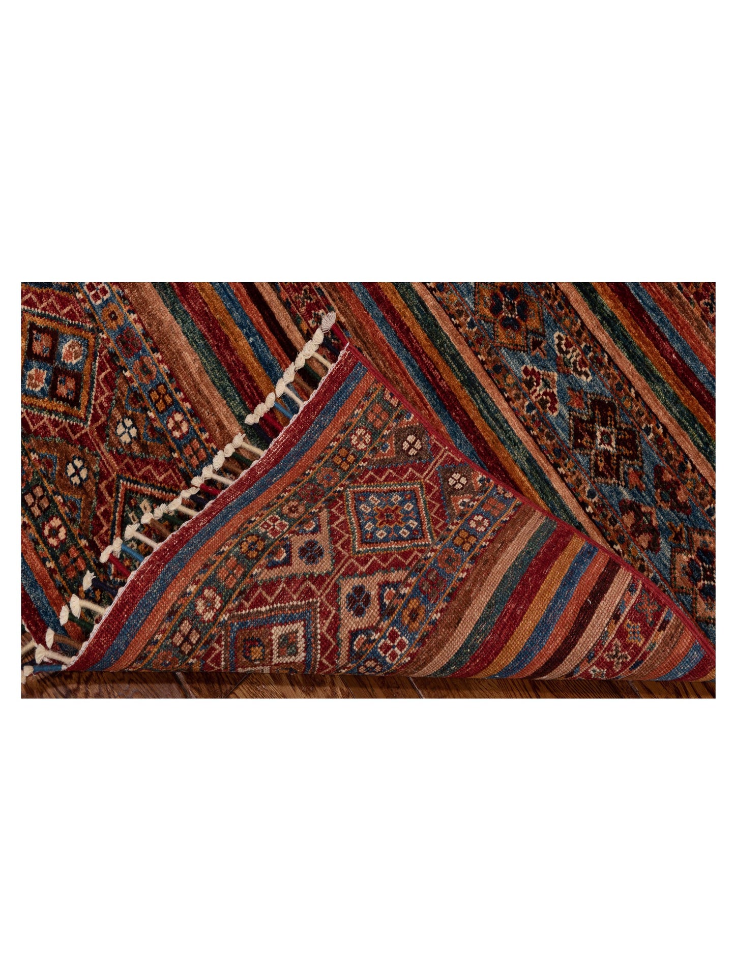 Khorjin 149081 Multi Multi 2.10x44 Hand Knotted Rug