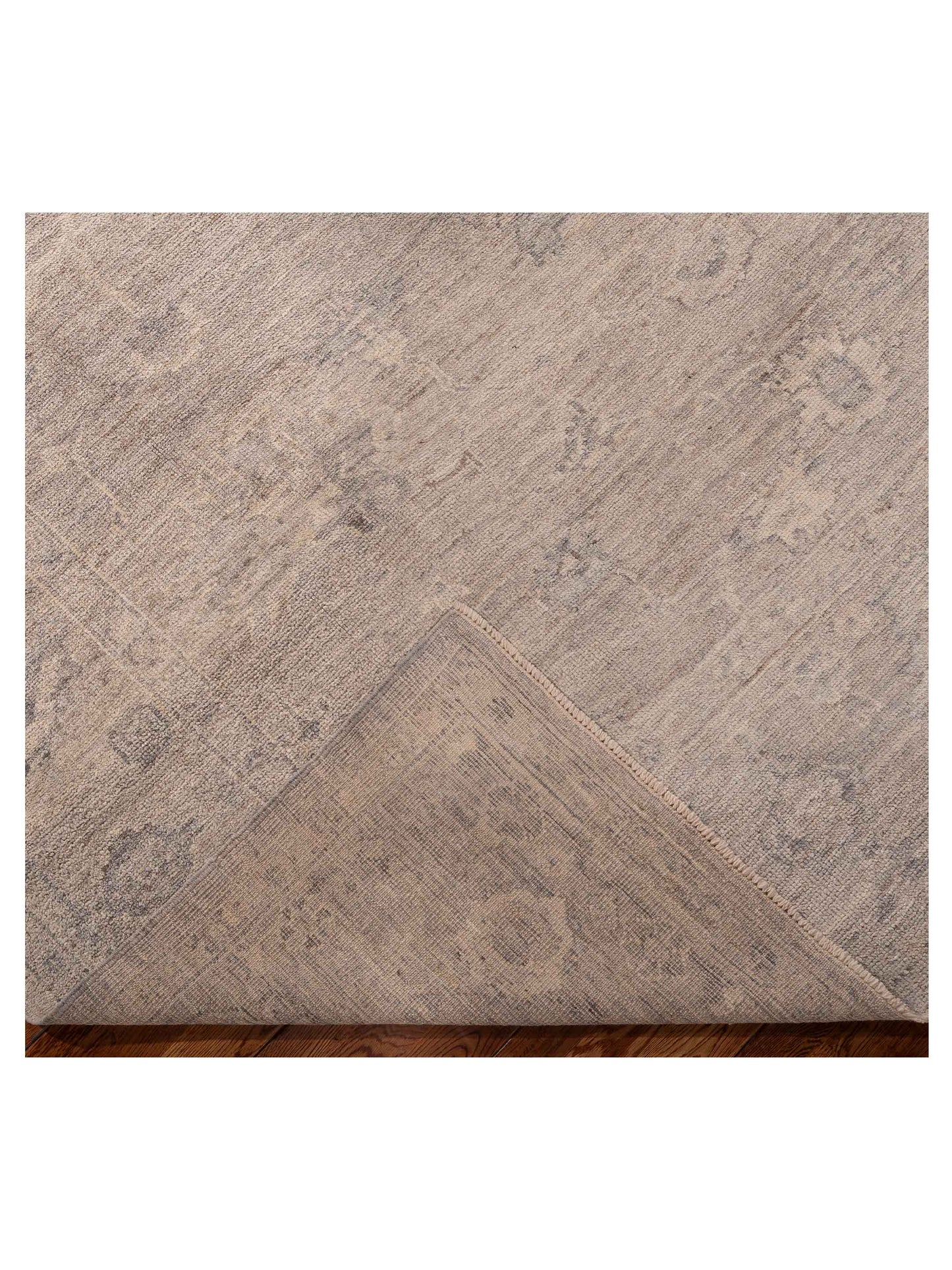 Angora Oushak 156017 Gray Gray 9.2x11.11 Hand Knotted Rug