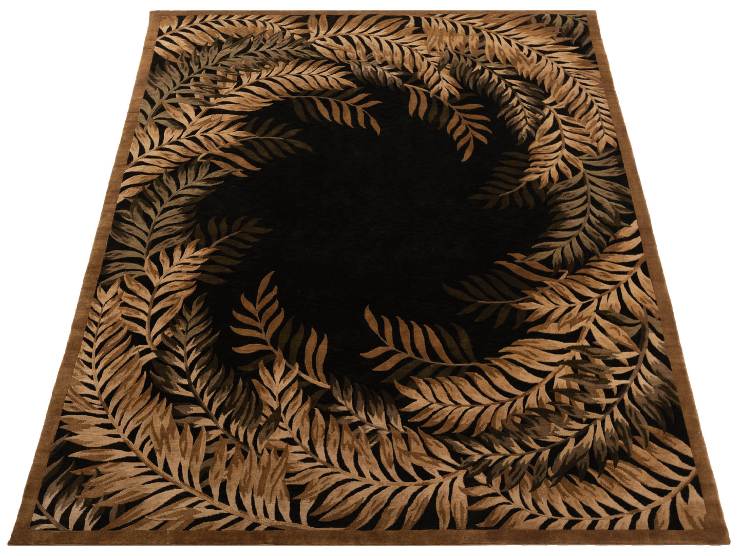 Himalayan 88389 Teal Green Teal Green 9x11.9 Hand Knotted Rug