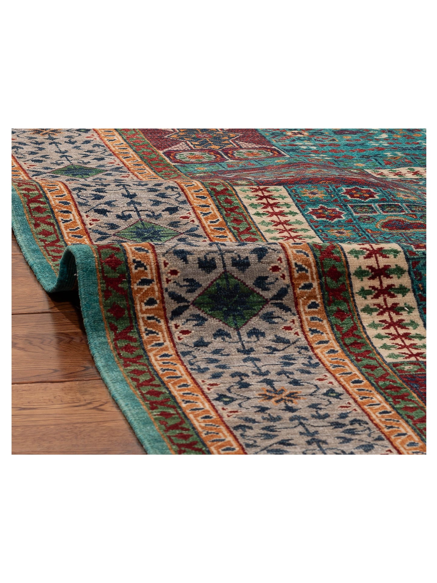 Artisan Mamluk 154736 Blue Gray 5.10x7.9 Hand Knotted Rug