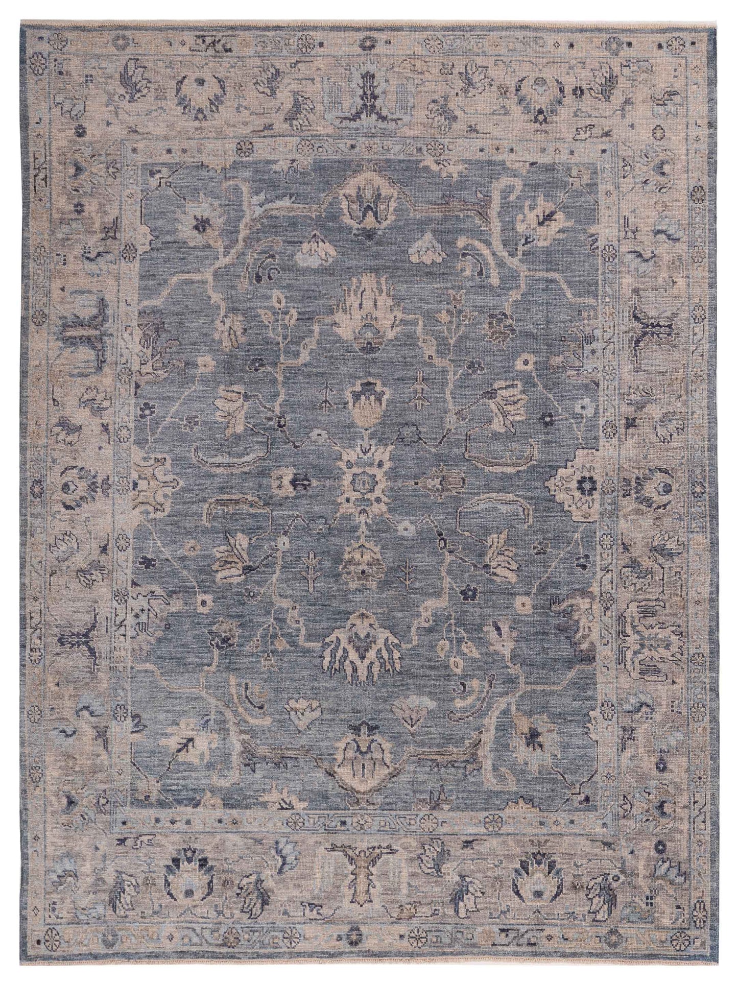 Anadol Angora Oushak  Blue Gray Traditional