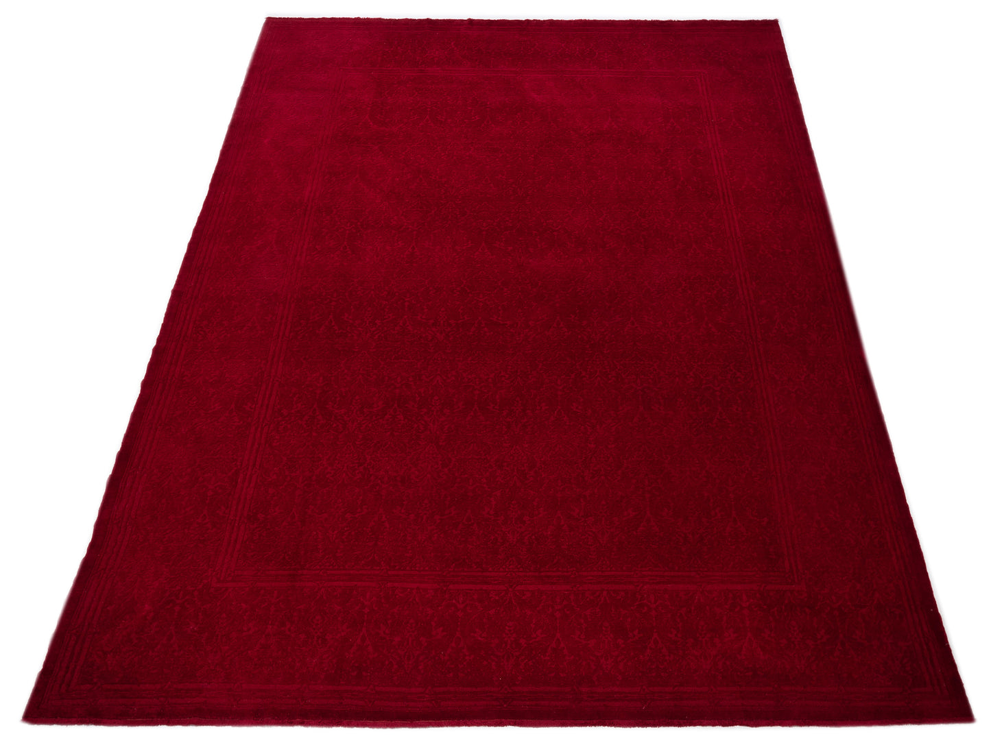 Color Bouquet 108868 Red Red 12x15.2 Hand Knotted Rug