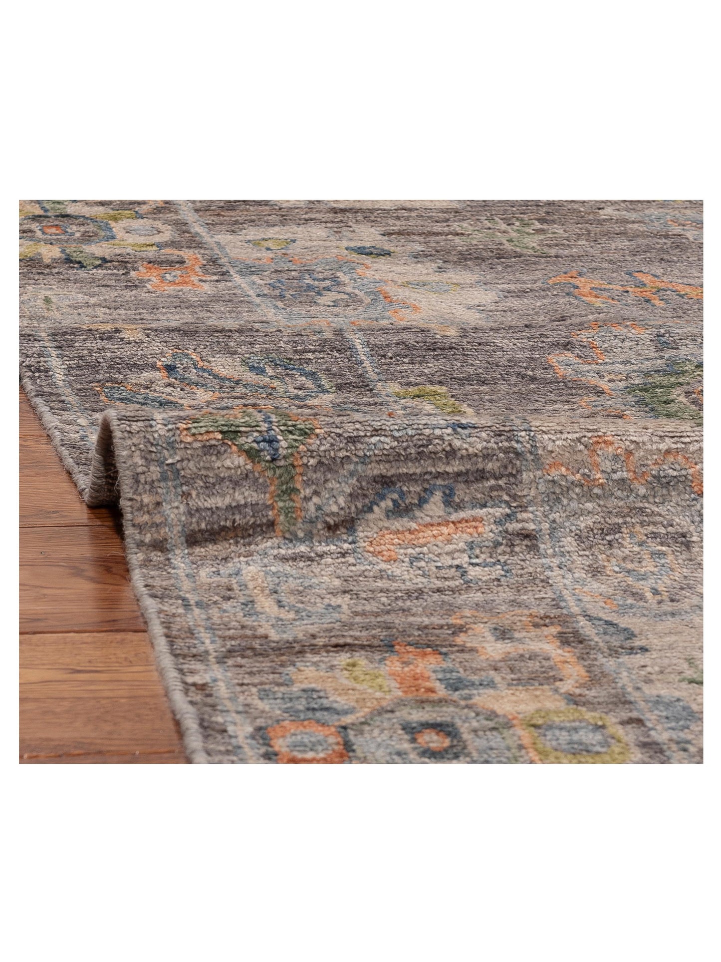 Angora Oushak 156249 Gray Gray 5.9x8.8 Hand Knotted Rug