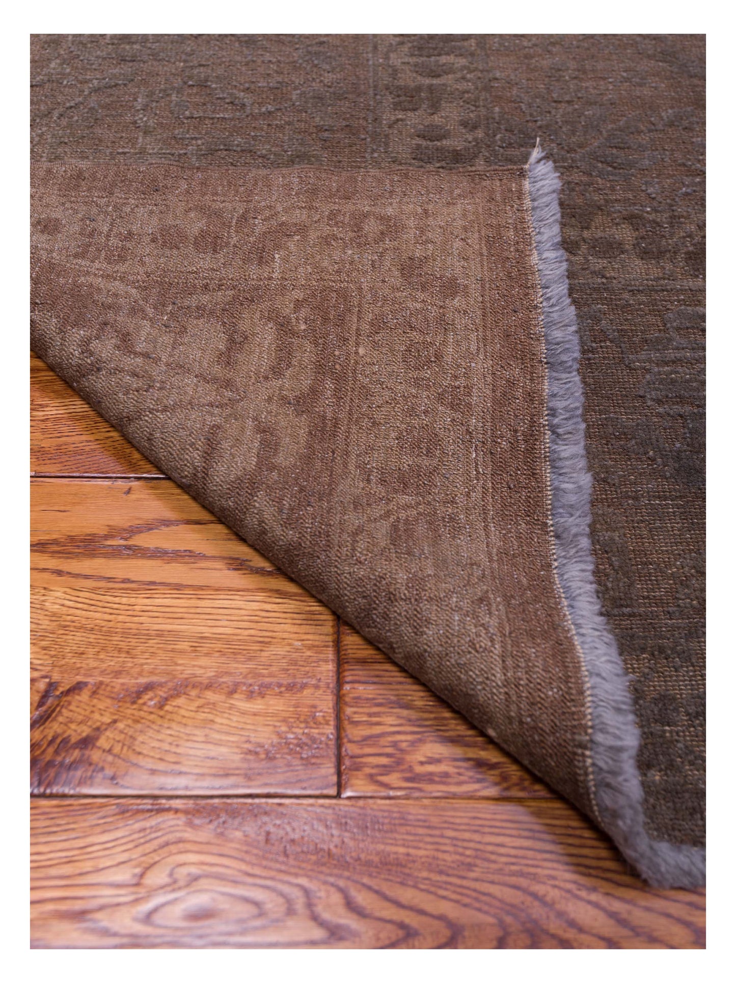 Color Bouquet 108867 Brown Gray 10.3x13.6 Hand Knotted Rug