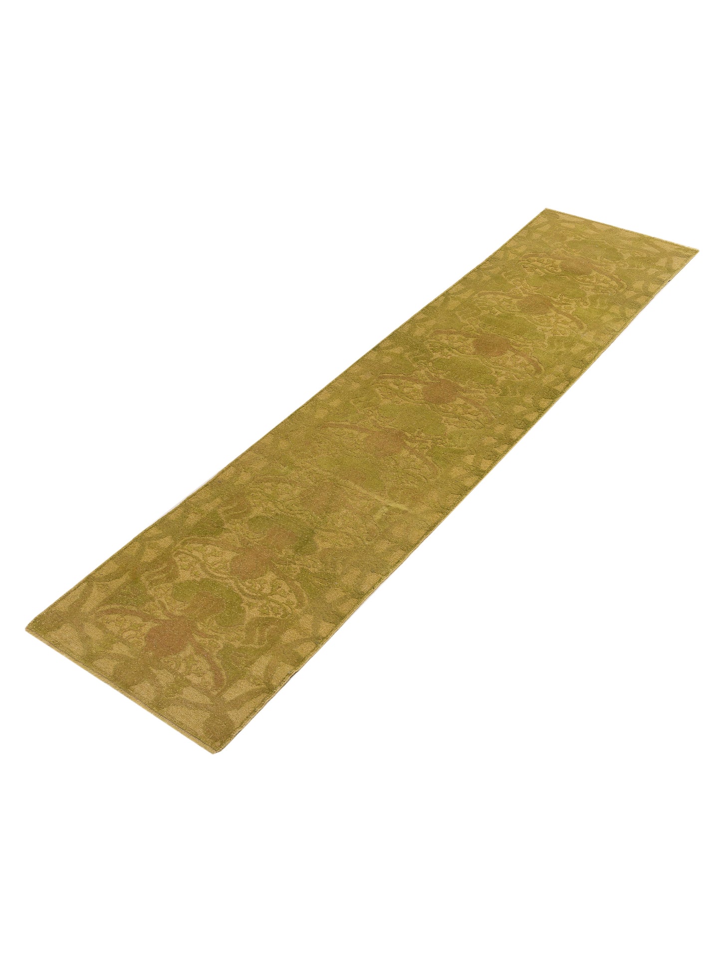 Elvan Nezzam Green 2.8x11 Hand Knotted Rug