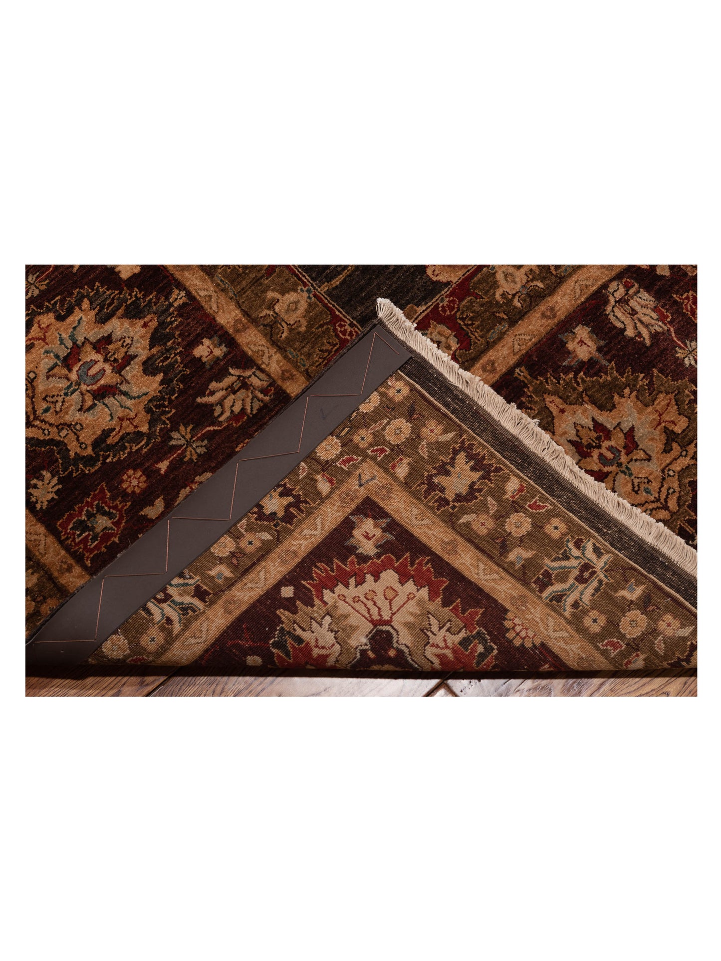 Firuze Lidya Charcoal Plum 11.6x15.3 Hand Knotted Rug