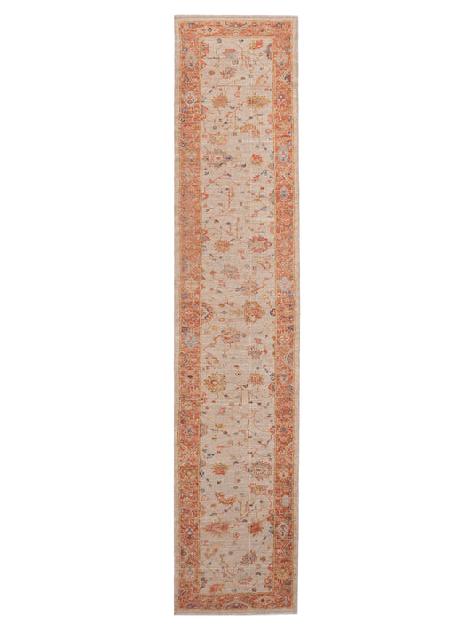 Anadol Angora Oushak  Ivory Rust Traditional