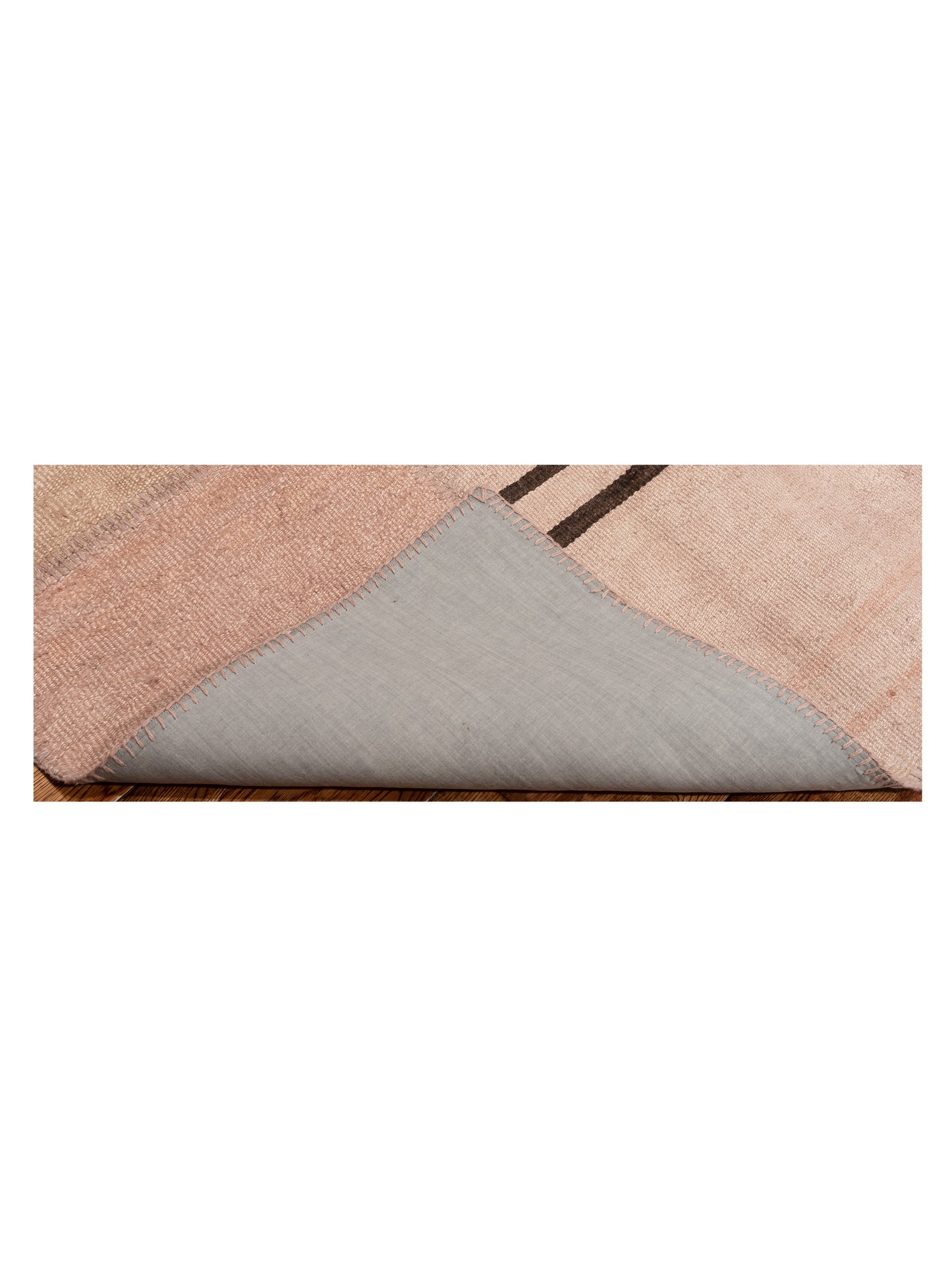 Turkish Vestige Patchwork 147796 Pink Pink 8.3x9.10 Hand Knotted Rug