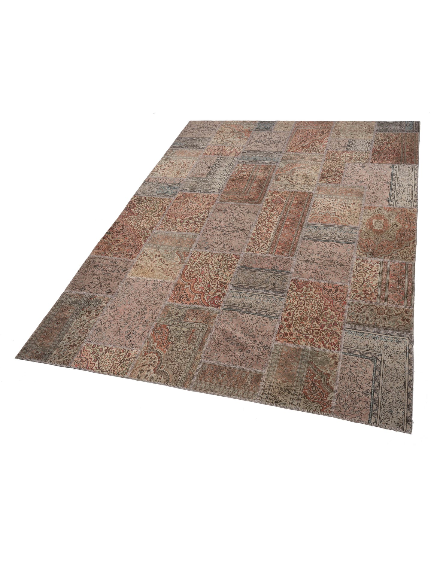 Turkish Vestige Patchwork 109008 Multi 9.11x13.1 Hand Knotted Rug