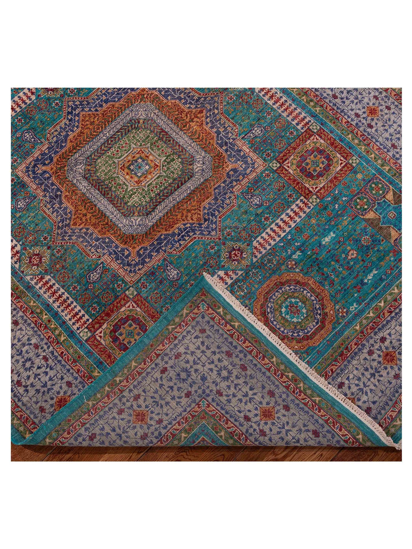 Artisan Mamluk 154732 Blue Gray 5.10x7.10 Hand Knotted Rug