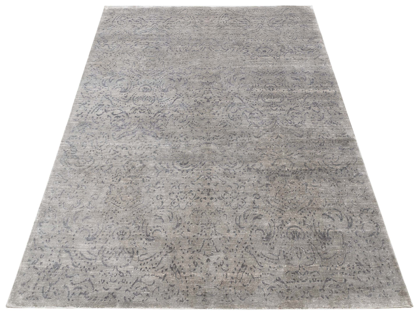 Tibetino 119210 Gray 8x9.11 Hand Knotted Rug