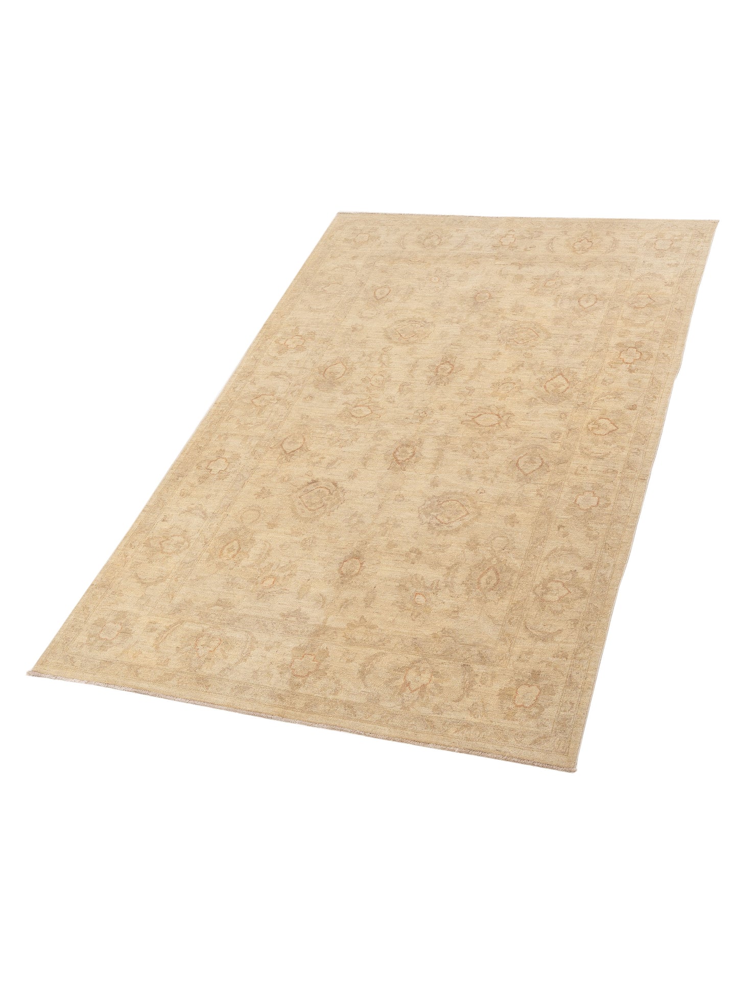 Sultan 119990 Cream Cream 5.9x9 Hand Knotted Rug