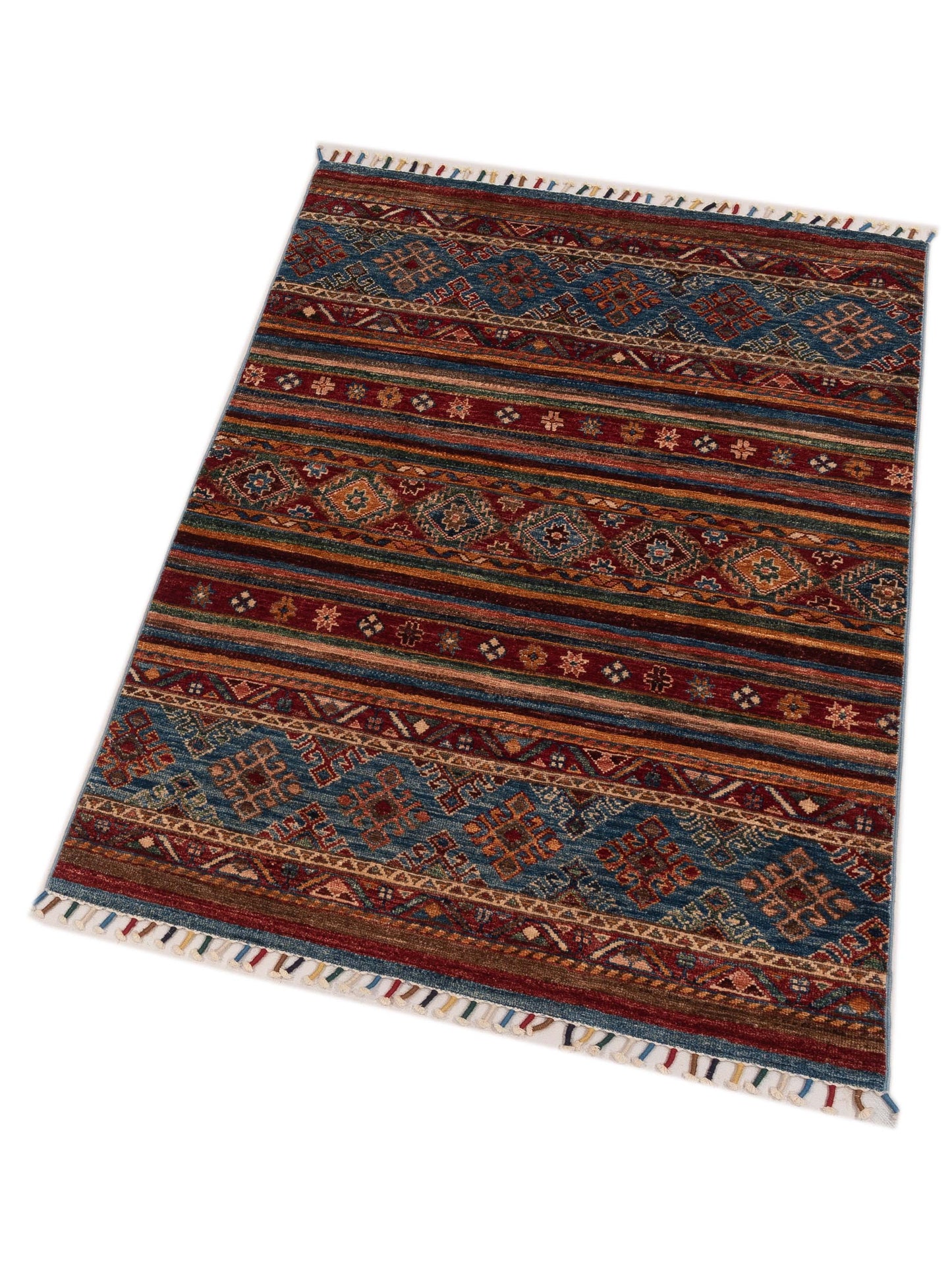 Khorjin 149073 Multi Multi 3.4x4.11 Hand Knotted Rug