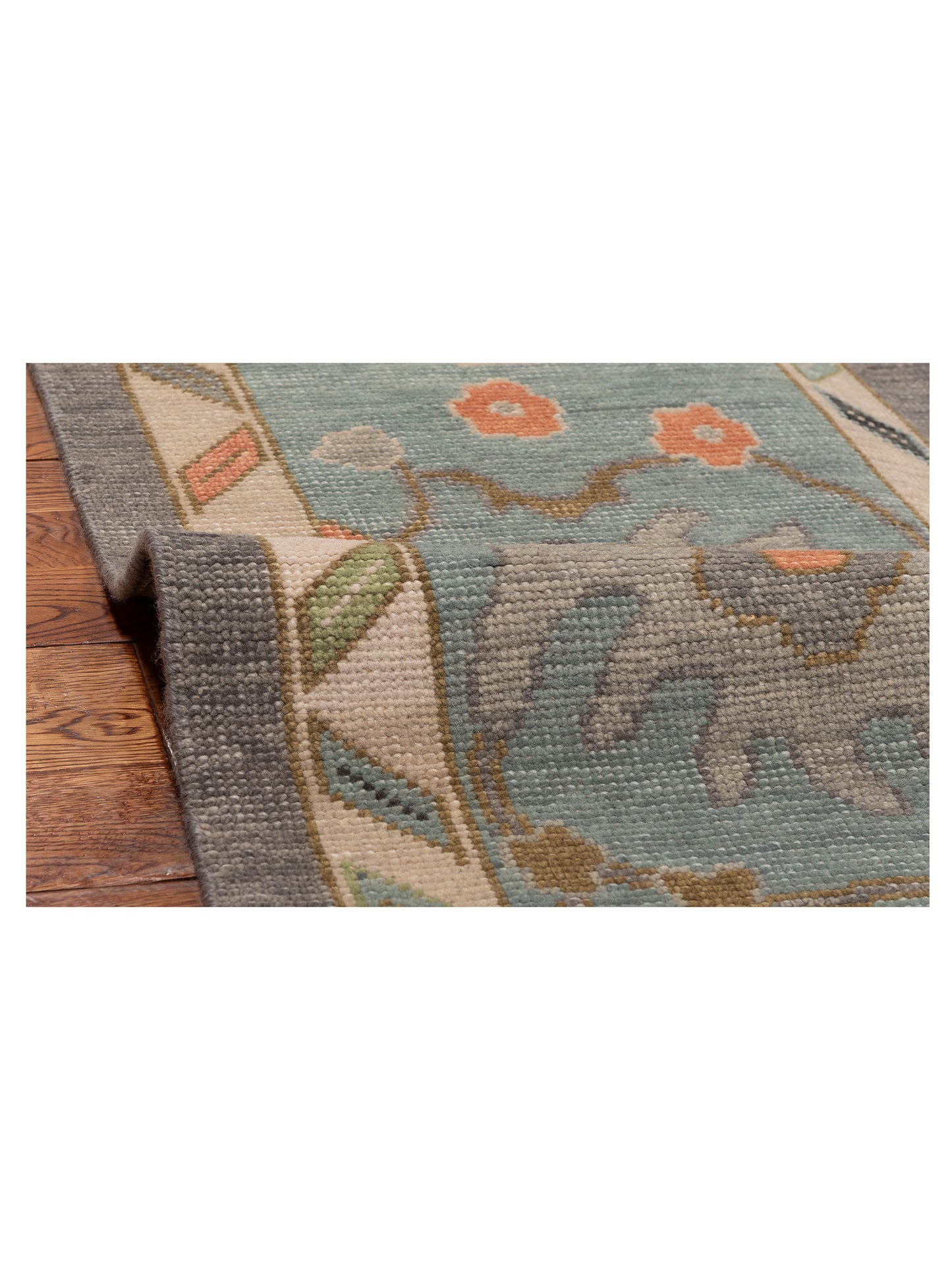 Anadol Oushak 150830 Gray Light Gray 9x12 Hand Knotted Rug