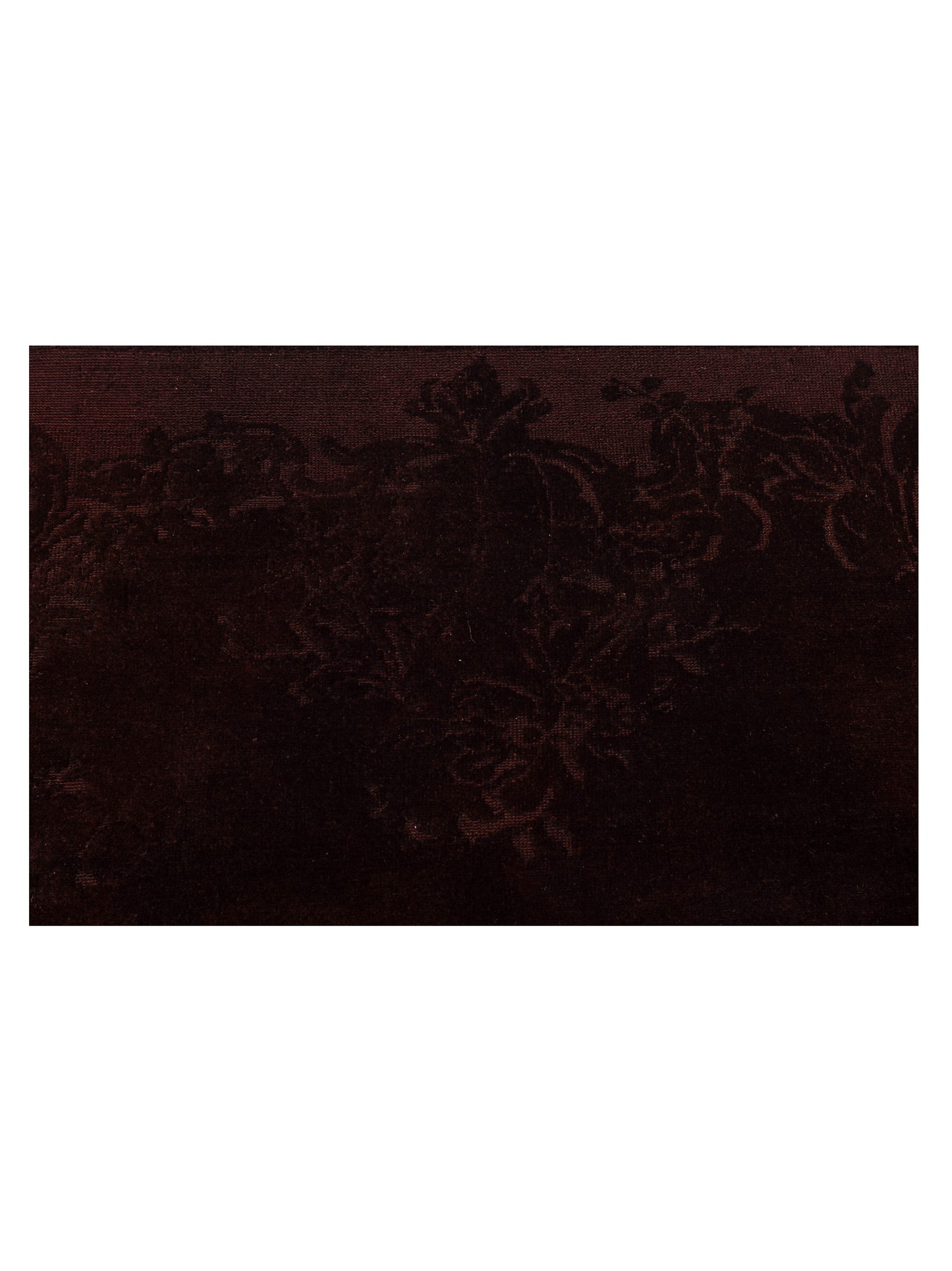 Vintage 109001 Dark Brown 6.10x9.6 Hand Knotted Rug