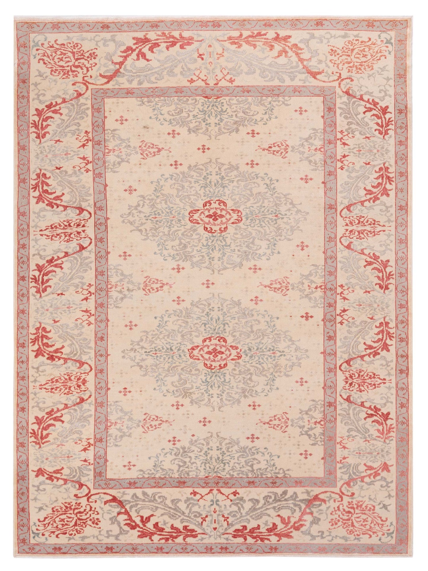 Pasha Antique Loom  Ivory Ivory Transitional
