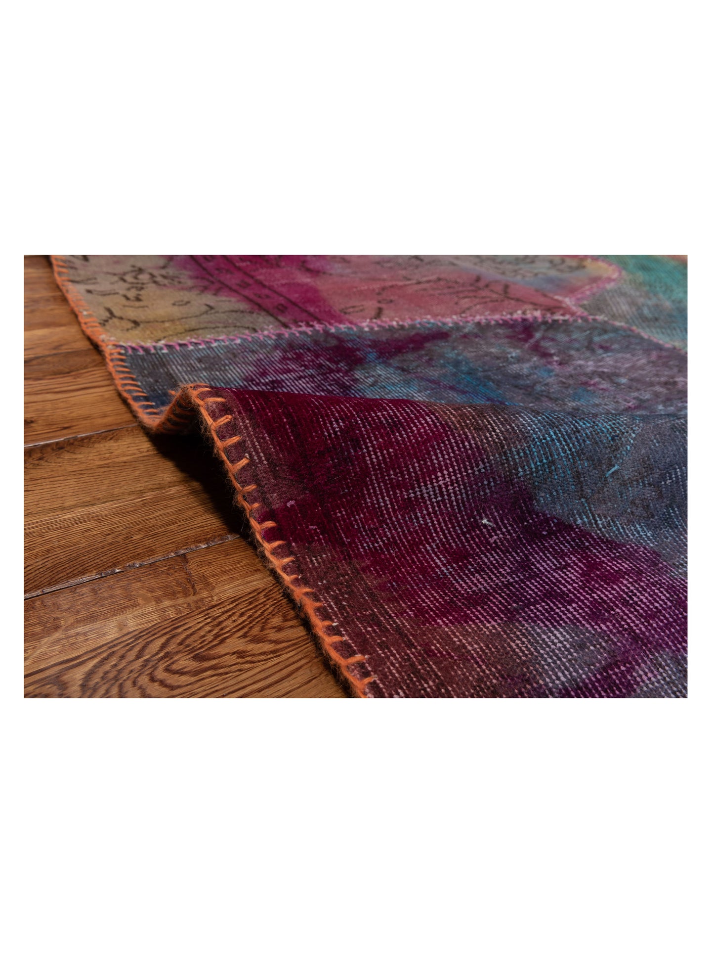 Turkish Vestige Patchwork 114258 Multi 6.6x9.9 Hand Knotted Rug