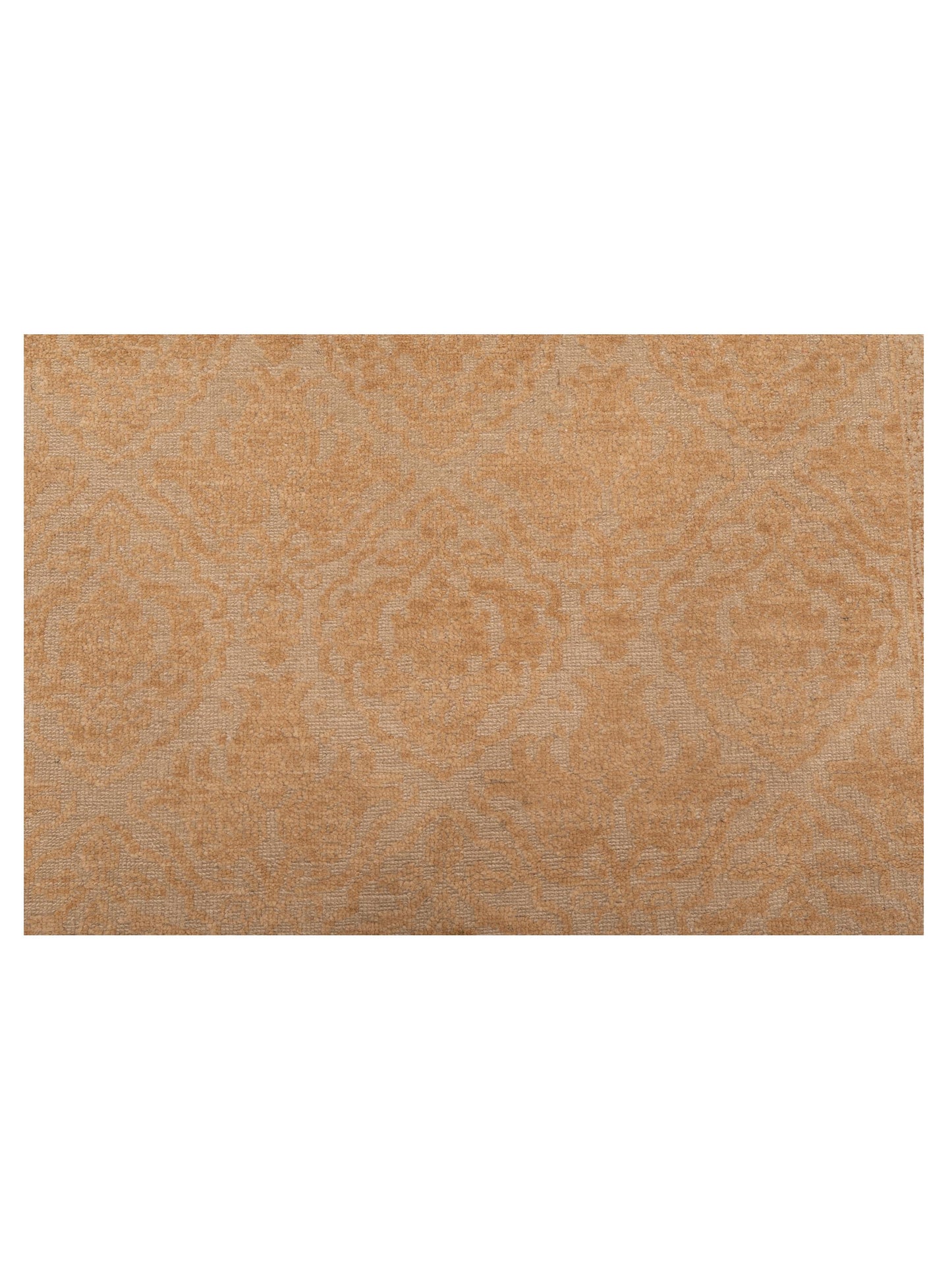 Defne Tulip Ivory Gold 4.2x5.11 Hand Knotted Rug