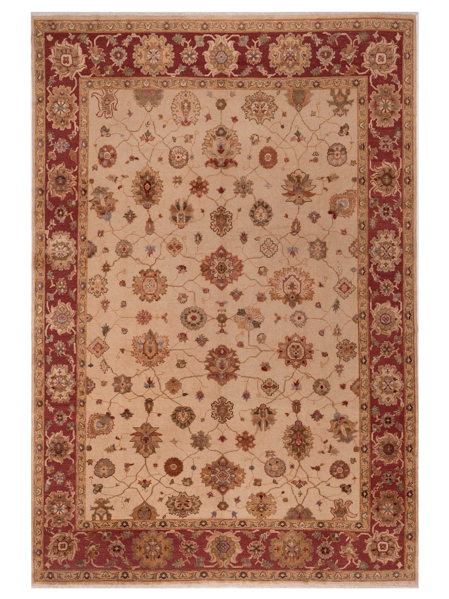 Pasha Elvan  Beige Rust Traditional